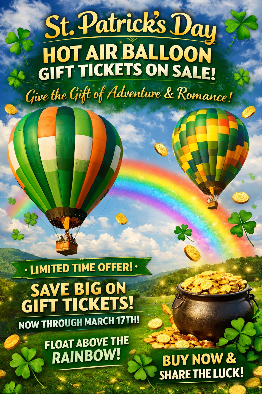 St Patrick's Day Balloon Special